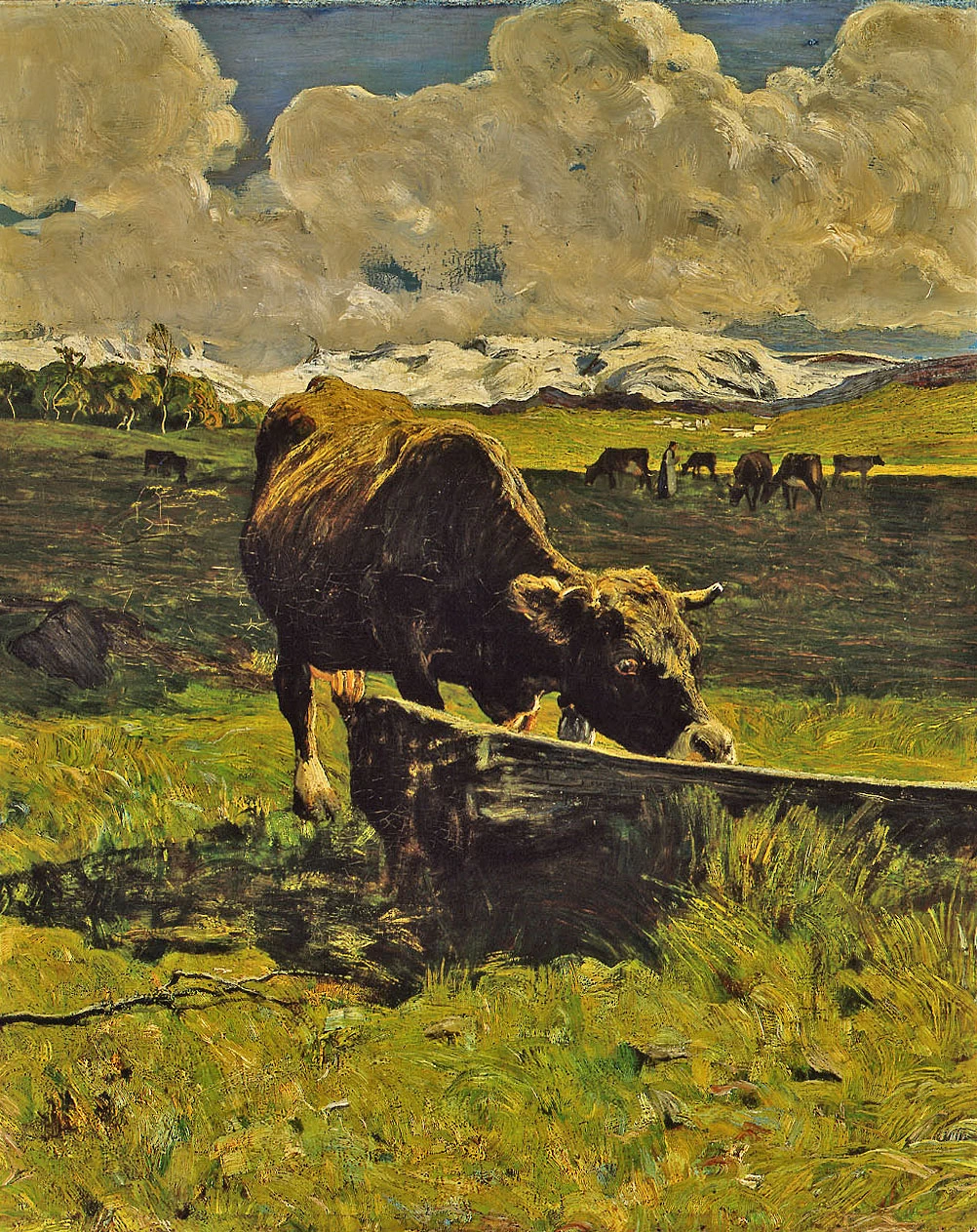 Vacca bruna all'abbeveratoio, 1887 - Galleria d’Arte Moderna, Milanopng